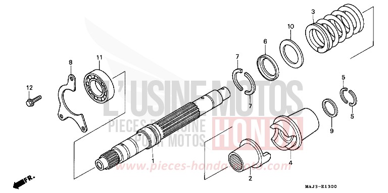 ARBRE MENANT de Pan-European ABS MUTE BLACK METALLIC (NH359) 1996